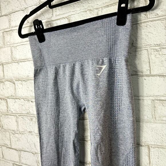 Gymshark Leggings Seamless High Rise Waist Ankle Athletic Athleisure Gray S - Picture 5 of 6